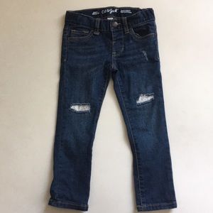 Cat and Jack Skinny Jeans lace inset